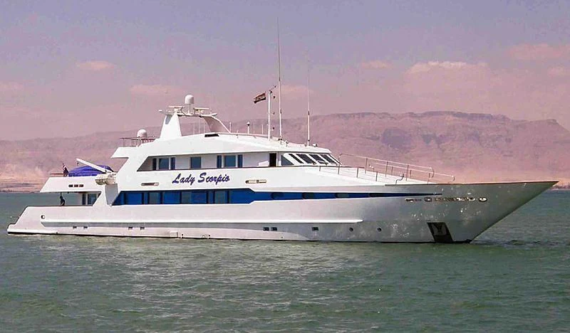 a boat in the water aboard PRINCESS OF PALAU Yacht for Sale