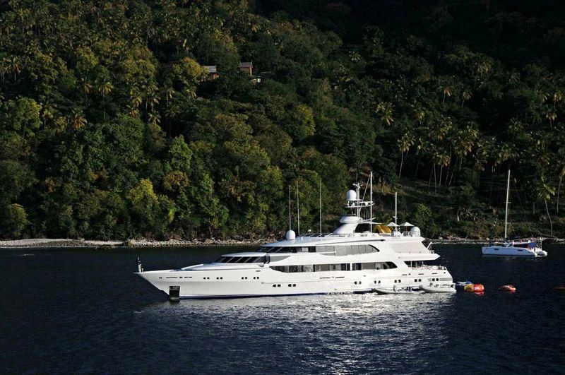 a boat on the water aboard AO Yacht for Sale