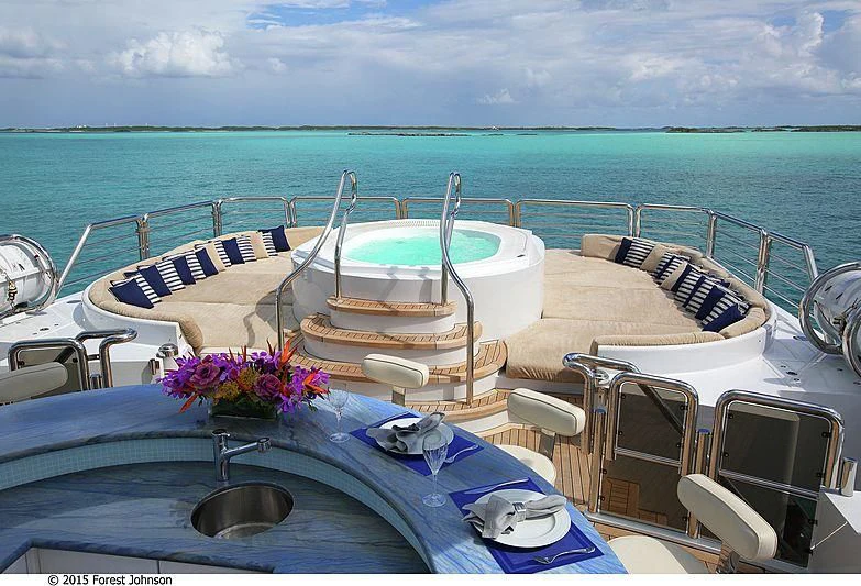 a boat on a body of water aboard AO Yacht for Sale