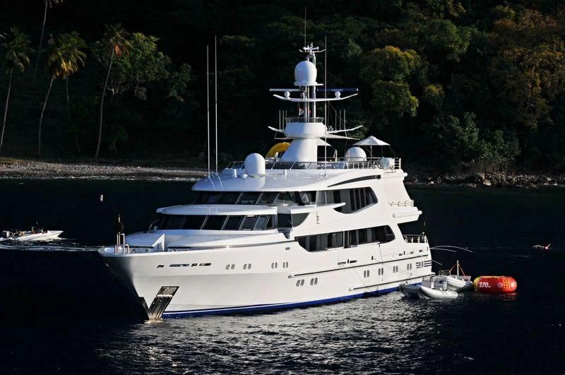 a boat on the water aboard AO Yacht for Sale