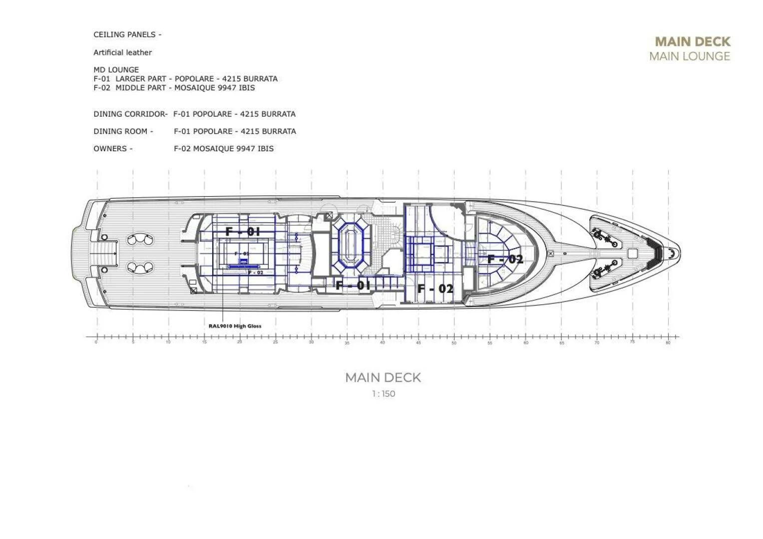 diagram aboard AO Yacht for Sale