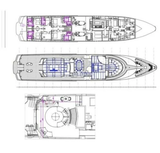 diagram aboard AO Yacht for Sale