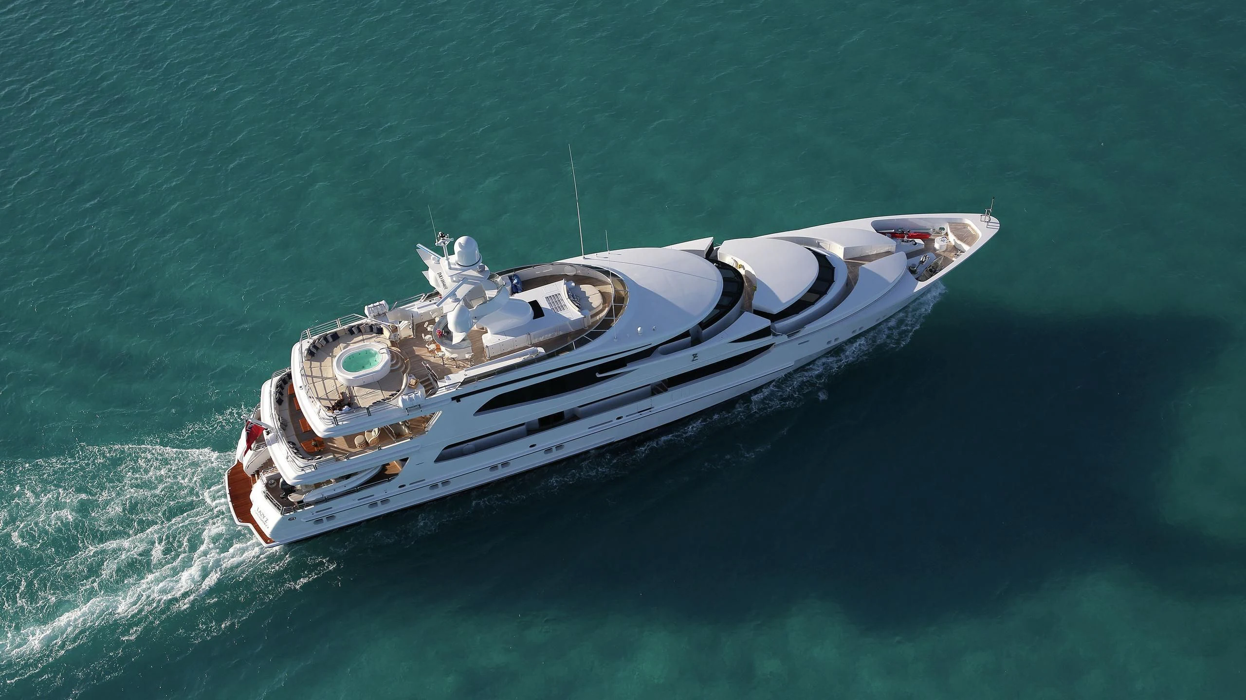 a boat in the water aboard AO Yacht for Sale