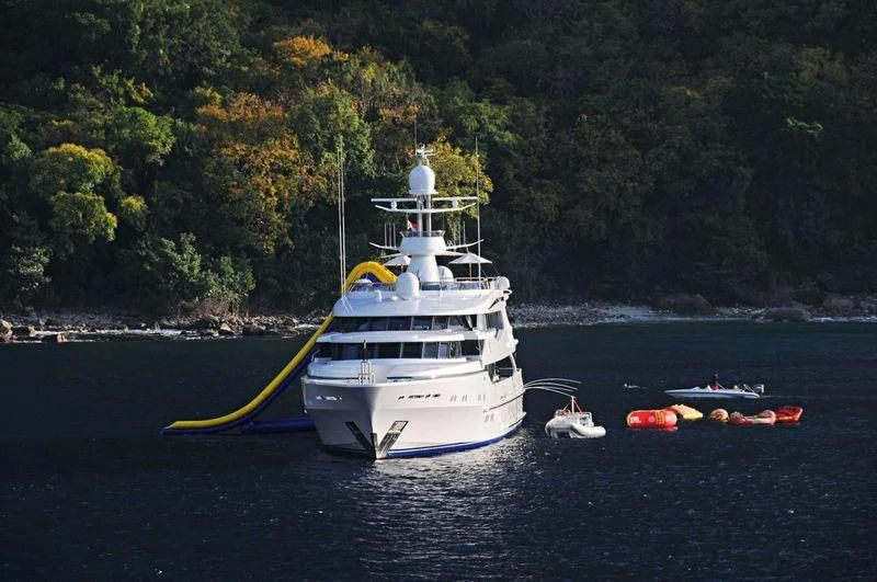 a boat on the water aboard AO Yacht for Sale