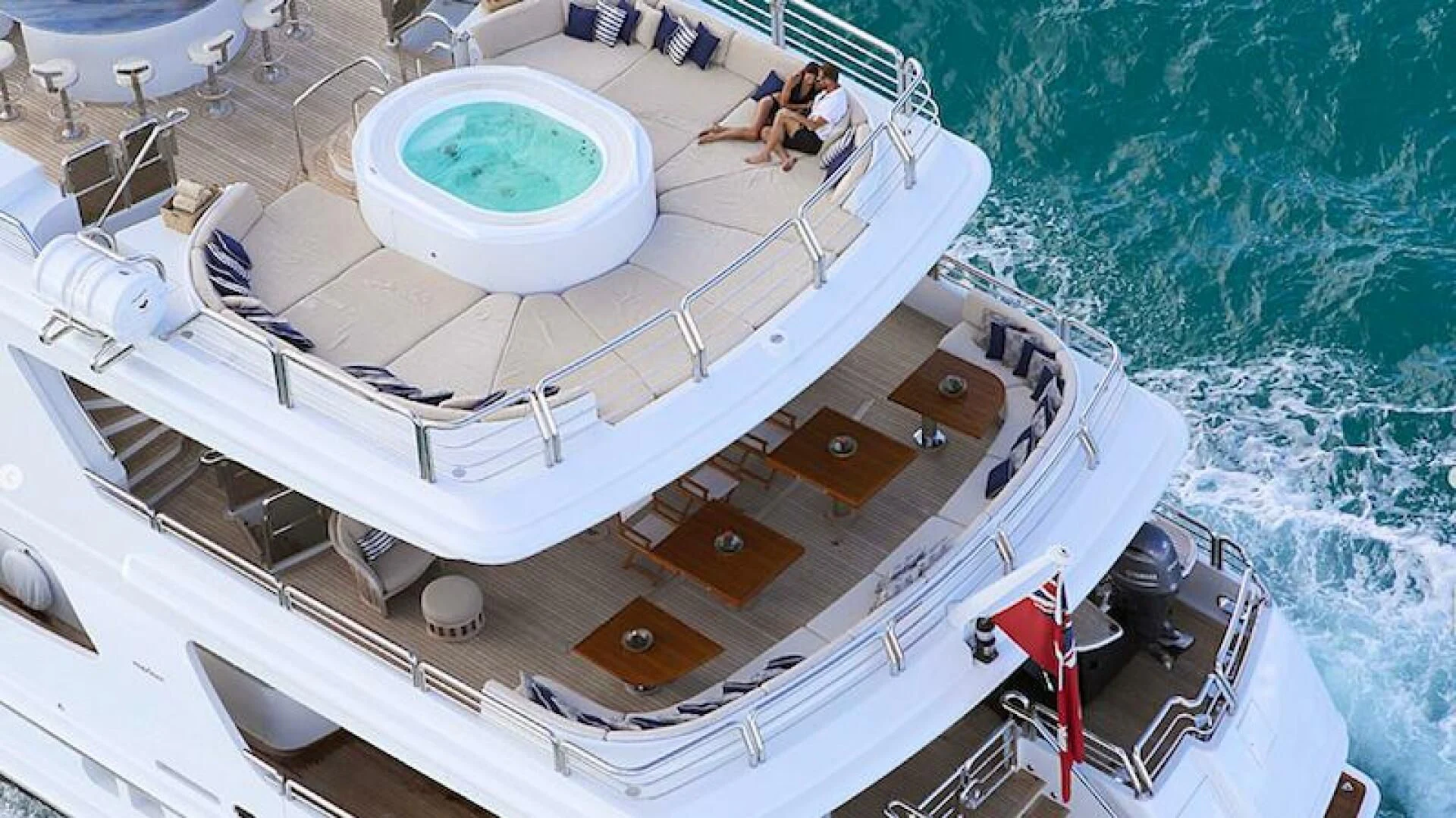 a boat on the water aboard AO Yacht for Sale