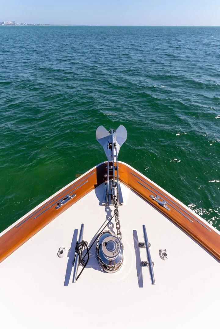 a boat with a paddle aboard THE PROVIDER Yacht for Sale