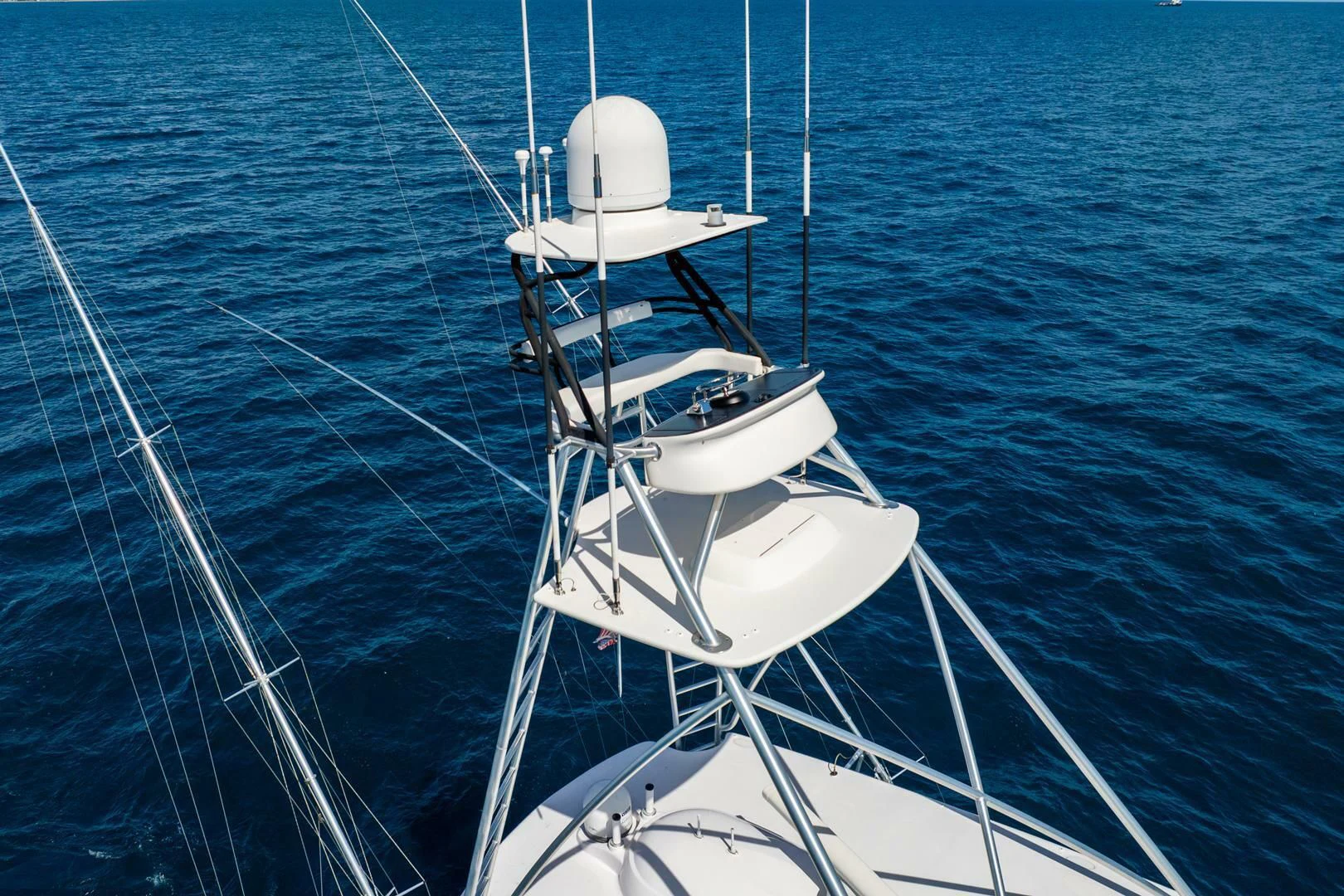a white boat in the water aboard THE PROVIDER Yacht for Sale