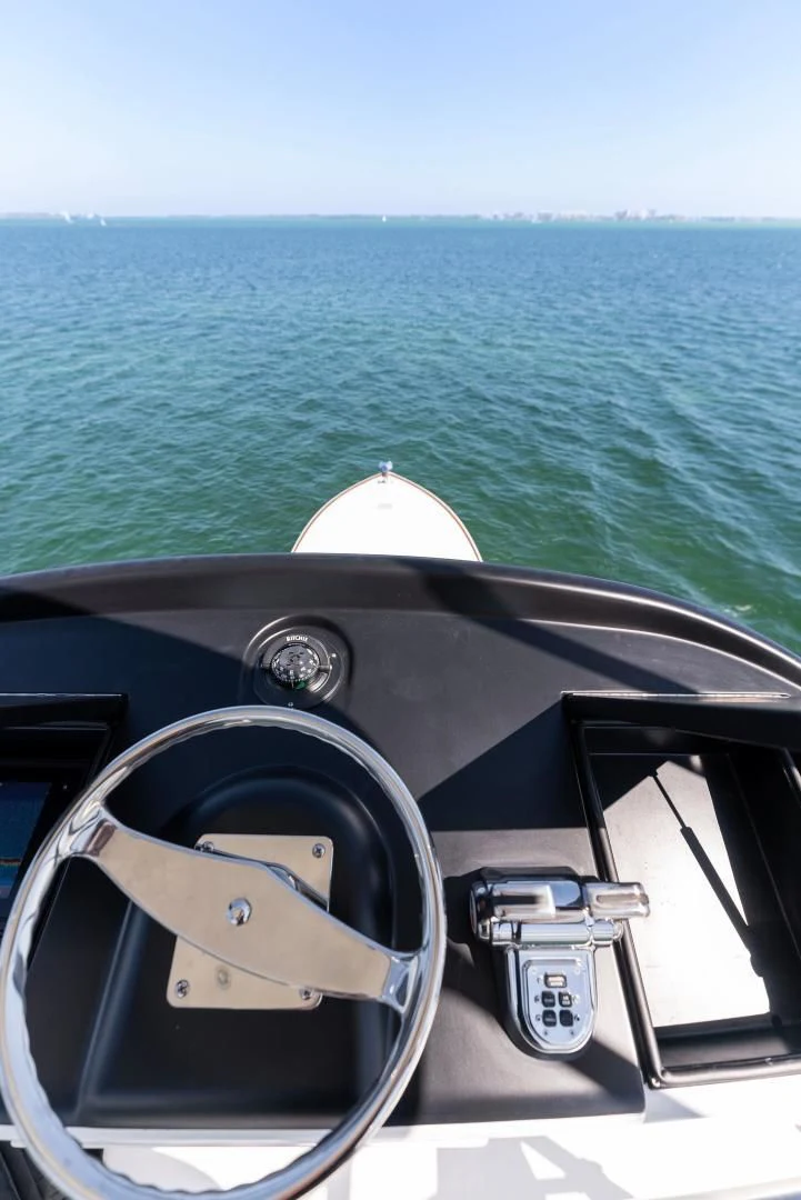 the inside of a car aboard THE PROVIDER Yacht for Sale