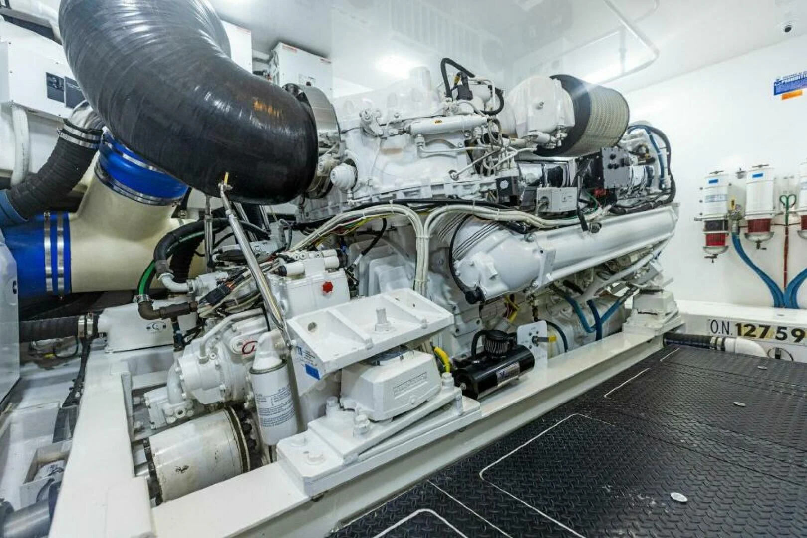 a machine with a blue cap aboard THE PROVIDER Yacht for Sale