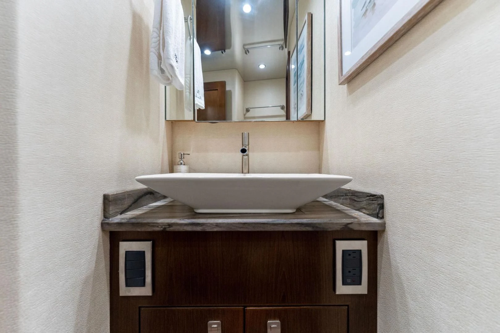 a sink in a bathroom aboard THE PROVIDER Yacht for Sale