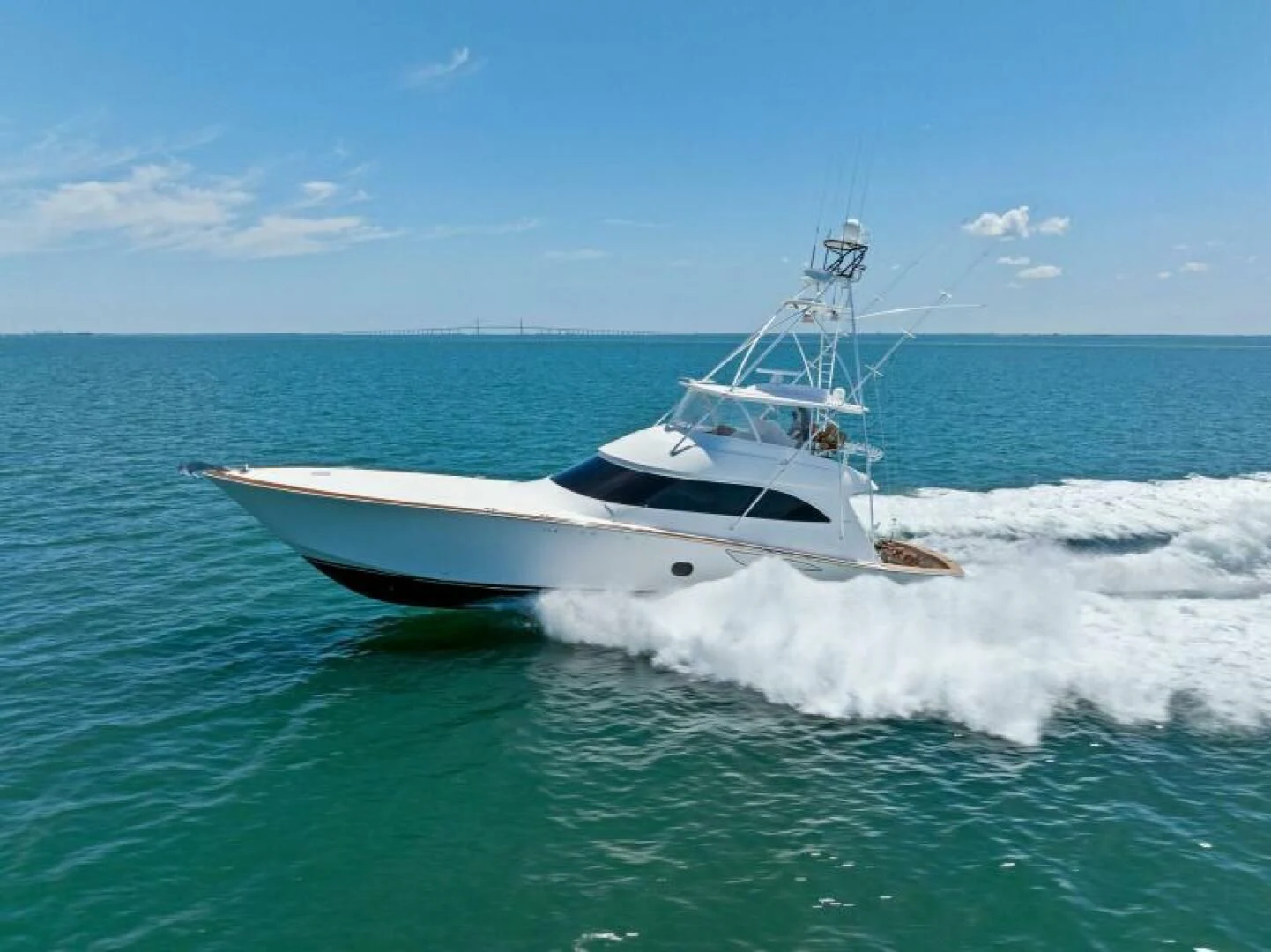 a boat in the water aboard THE PROVIDER Yacht for Sale