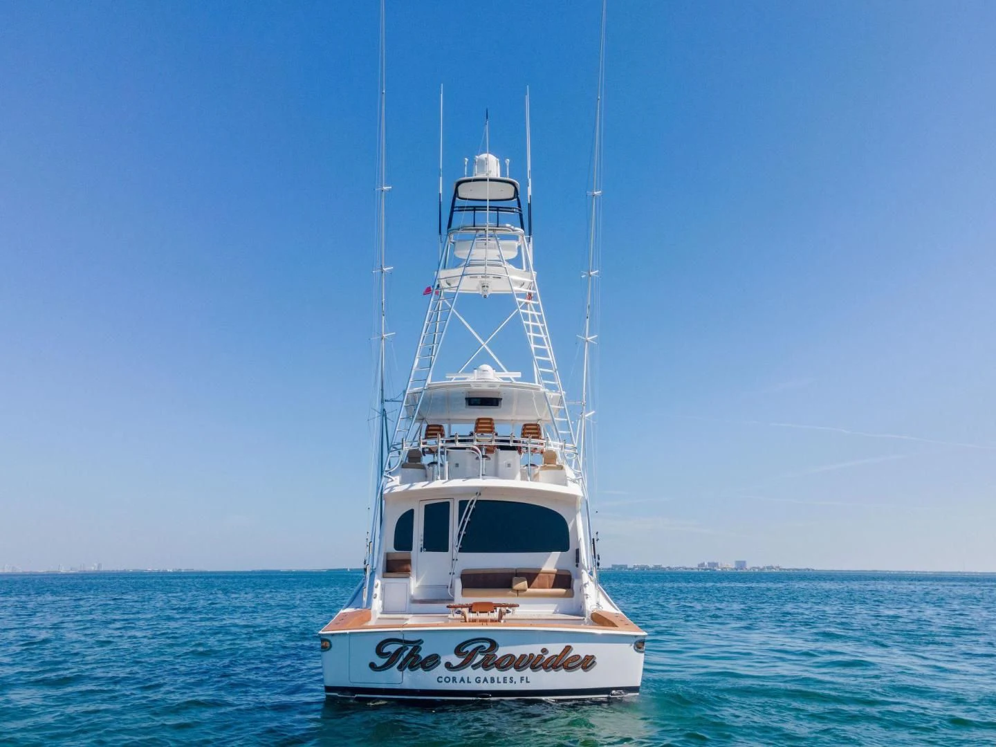 a boat in the water aboard THE PROVIDER Yacht for Sale