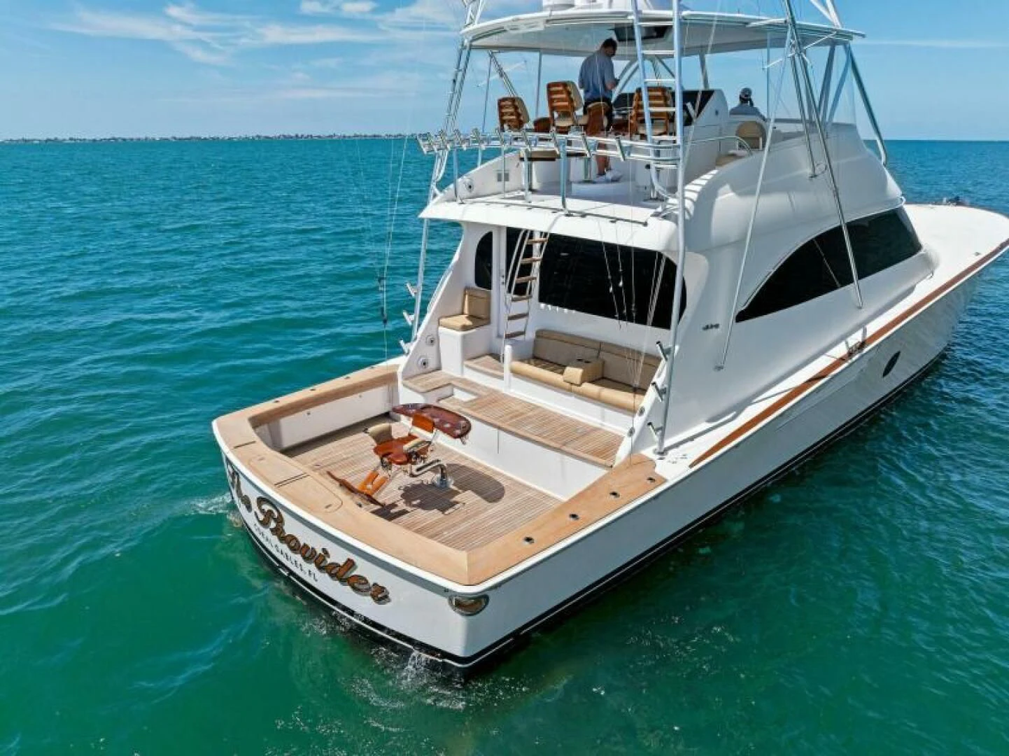 a boat in the water aboard THE PROVIDER Yacht for Sale