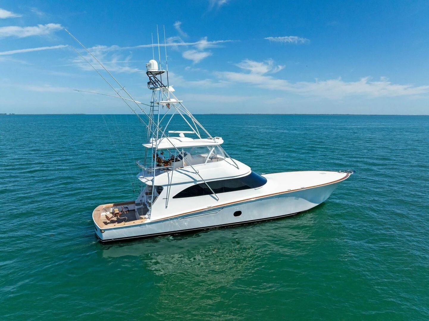 a boat in the water aboard THE PROVIDER Yacht for Sale