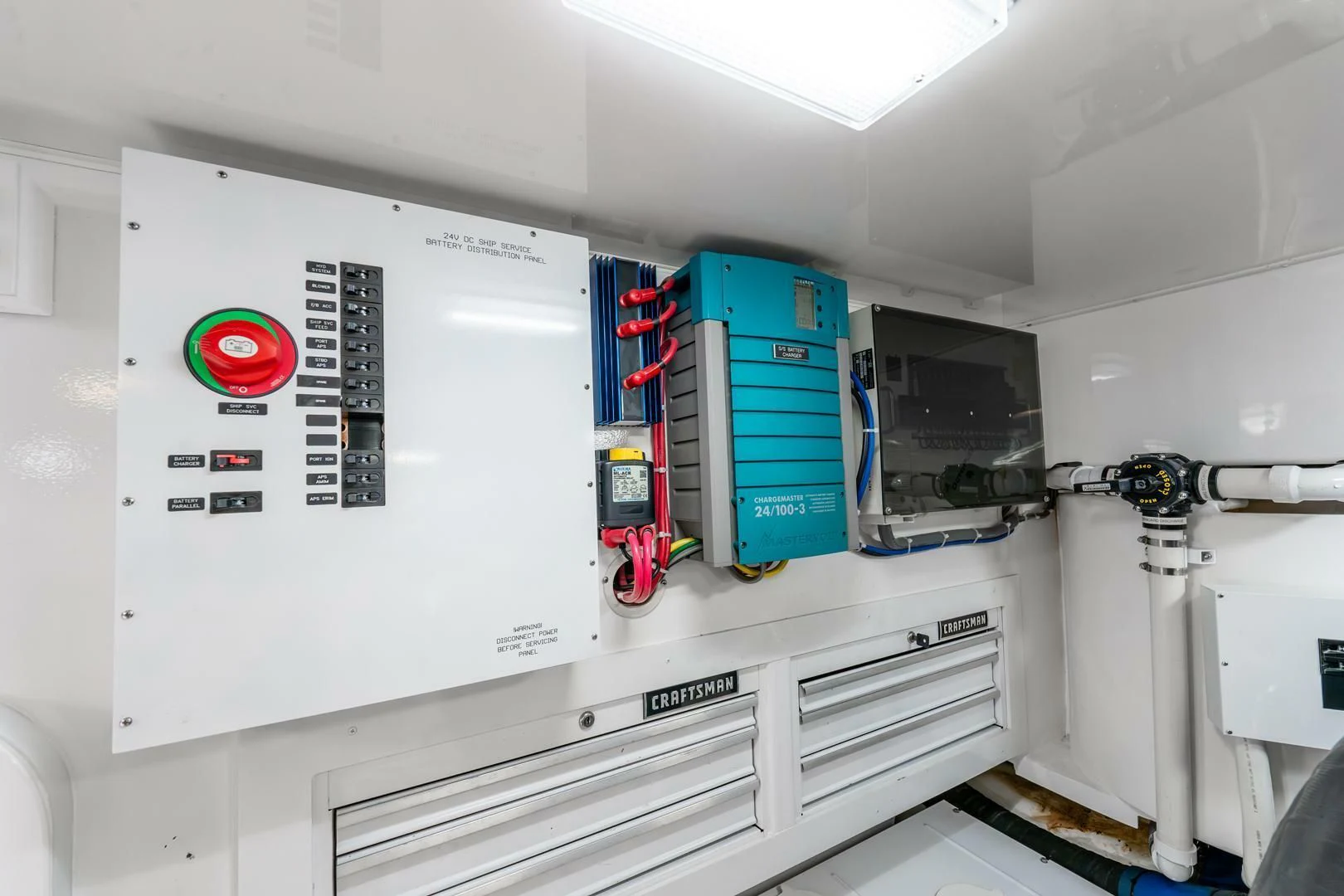 a machine with a red light aboard THE PROVIDER Yacht for Sale
