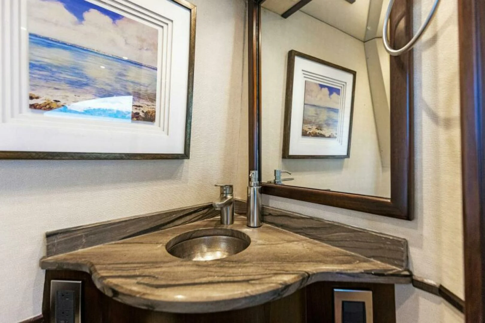 a sink in a bathroom aboard THE PROVIDER Yacht for Sale