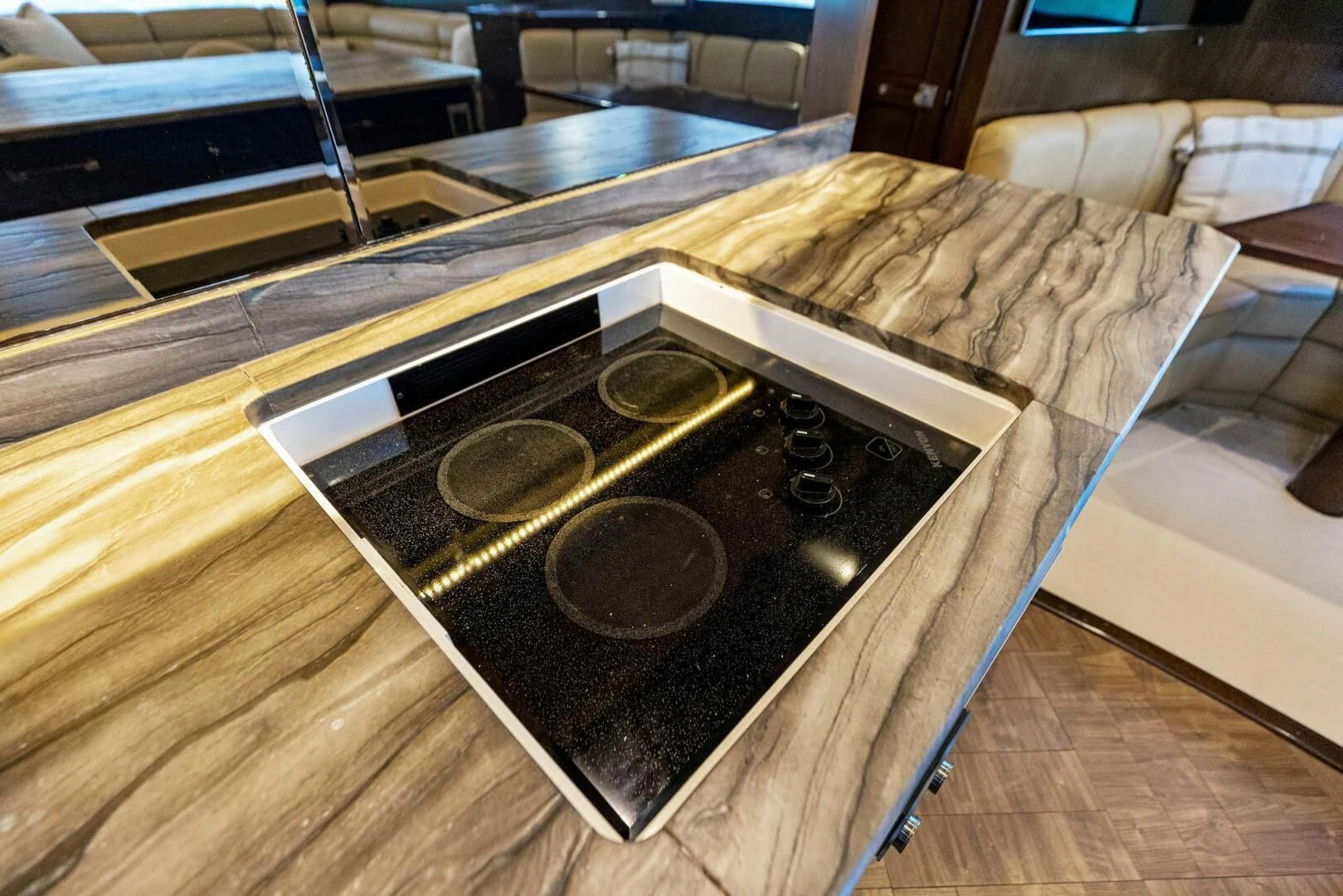 a record player on a bed aboard THE PROVIDER Yacht for Sale