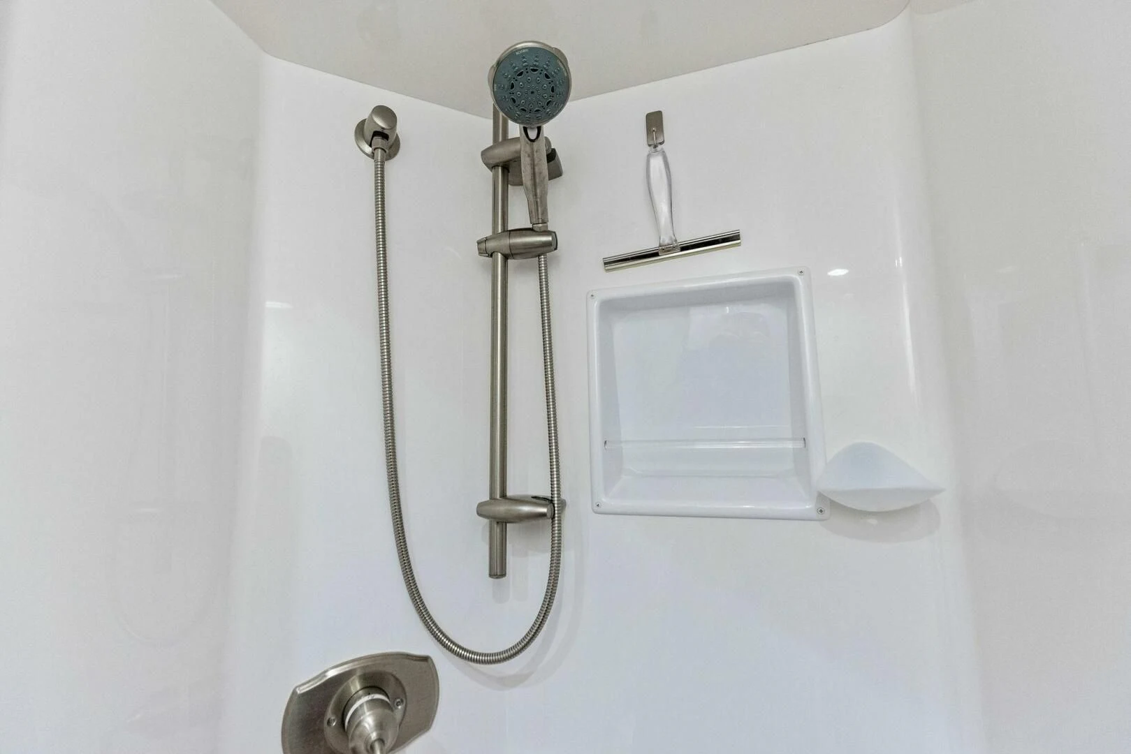 a shower head with a glass door aboard THE PROVIDER Yacht for Sale