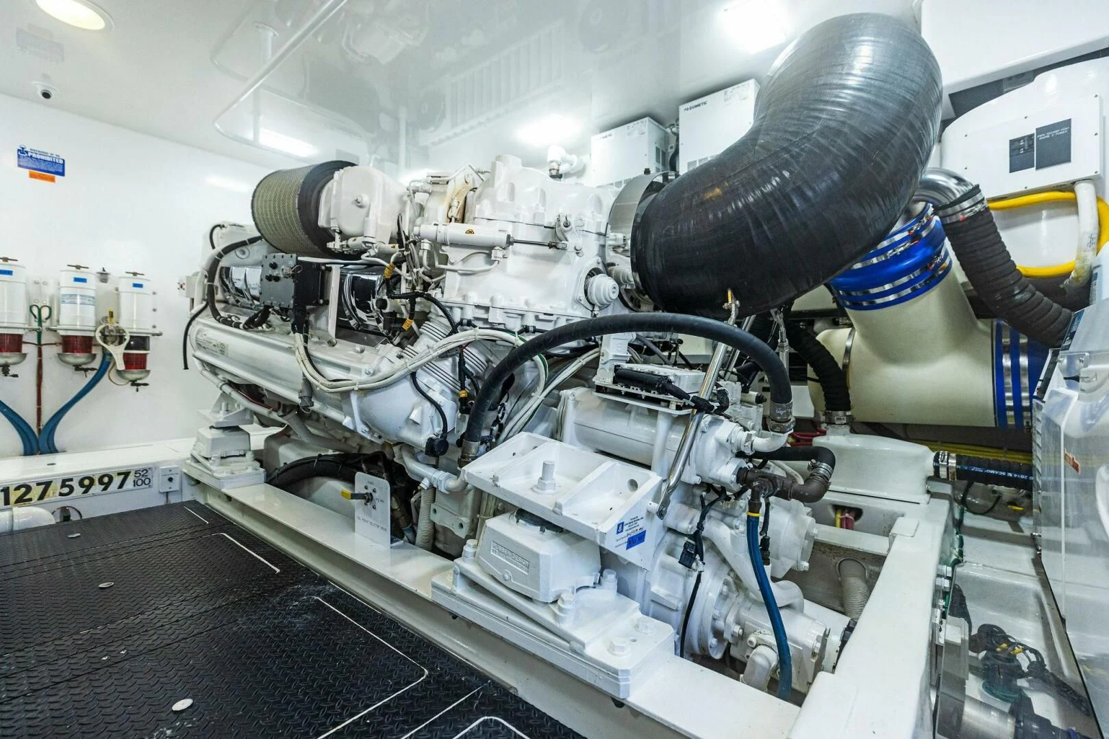 a machine with a large metal pipe aboard THE PROVIDER Yacht for Sale