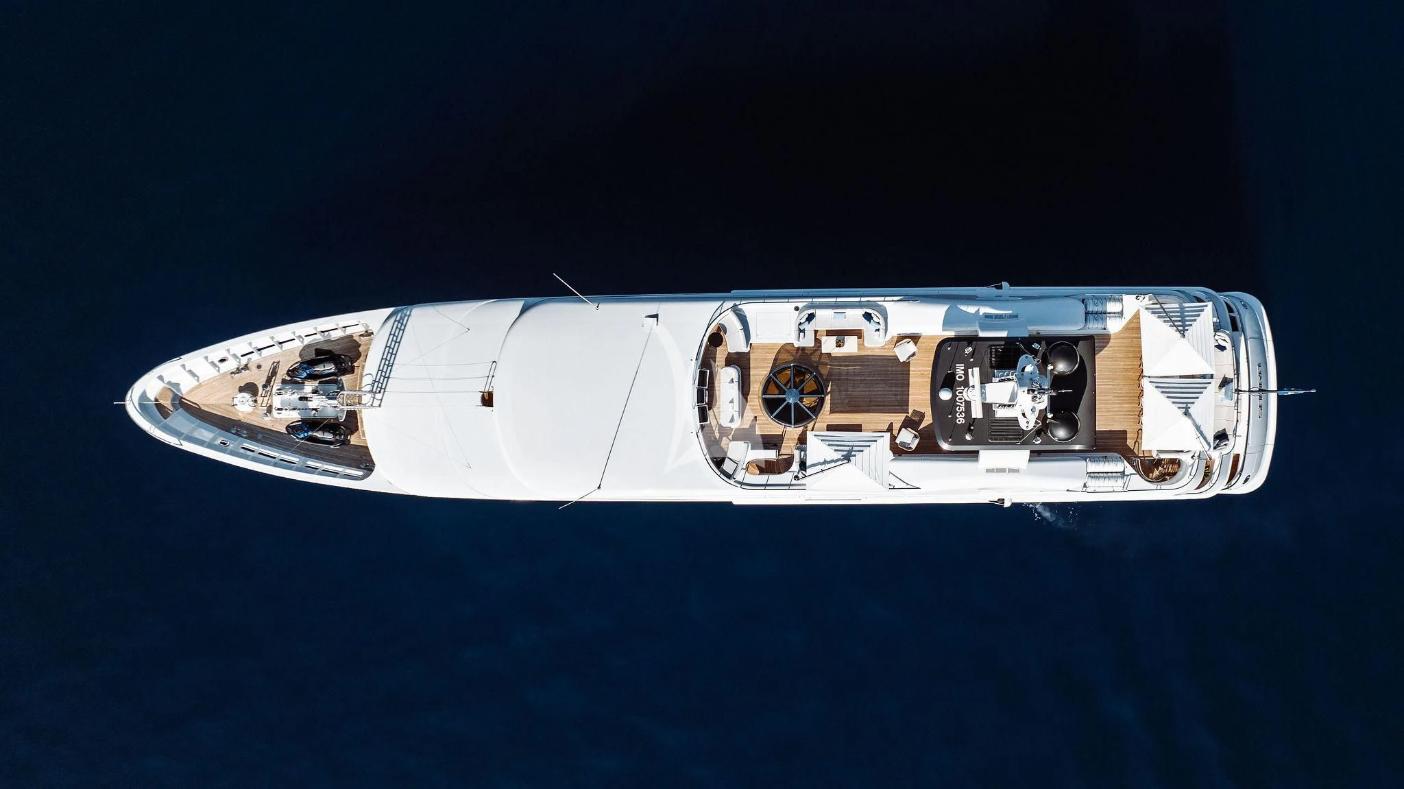 a satellite in space aboard SAMIRA Yacht for Sale