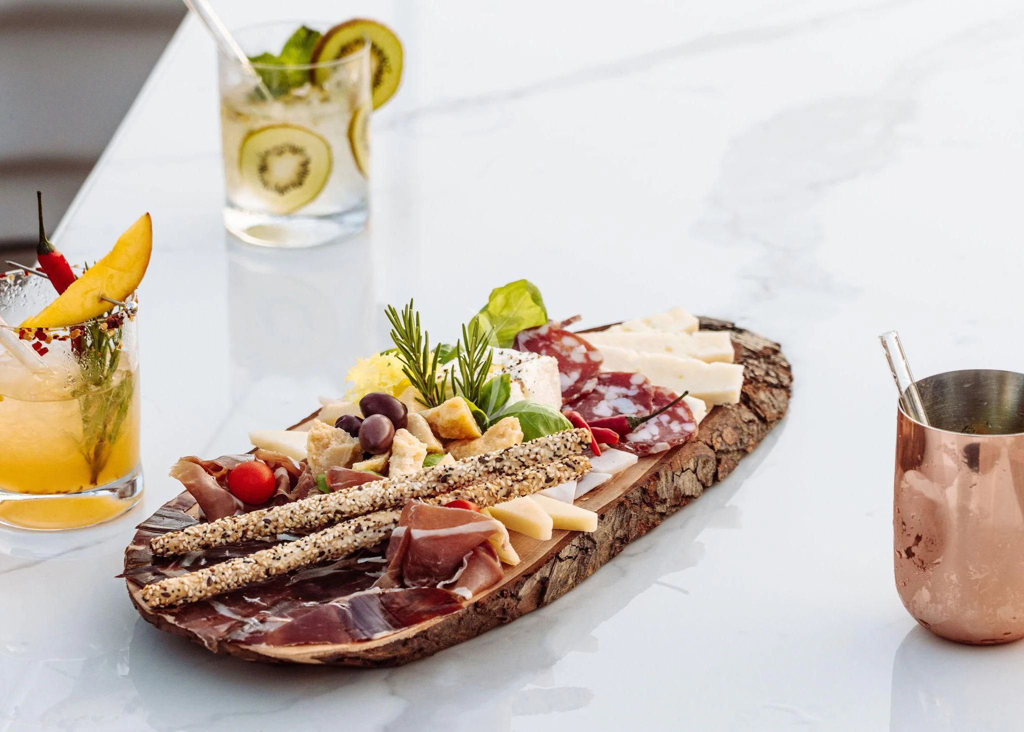 a plate of food aboard SAMIRA Yacht for Sale