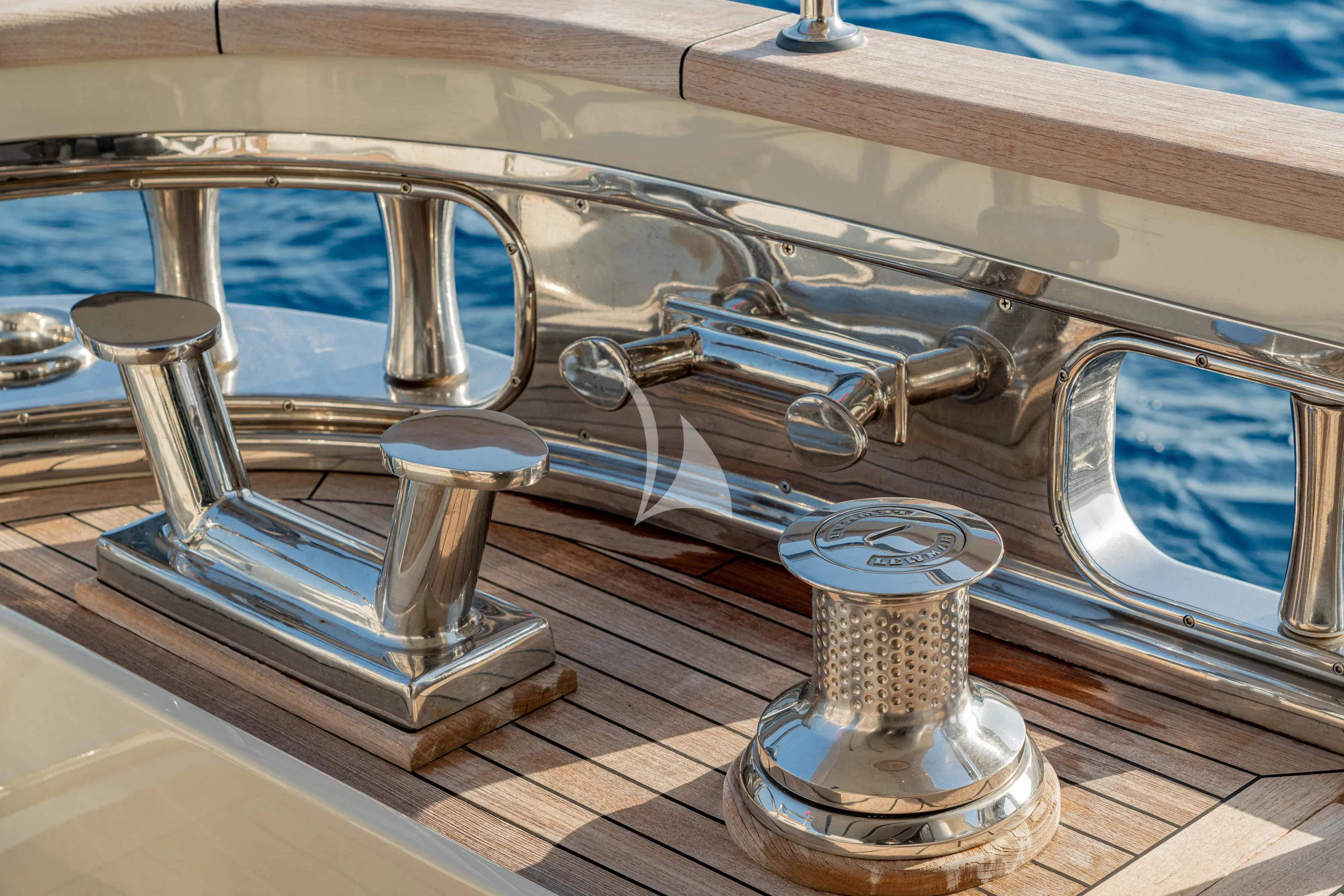 a machine on the boat aboard UNICKA Yacht for Sale