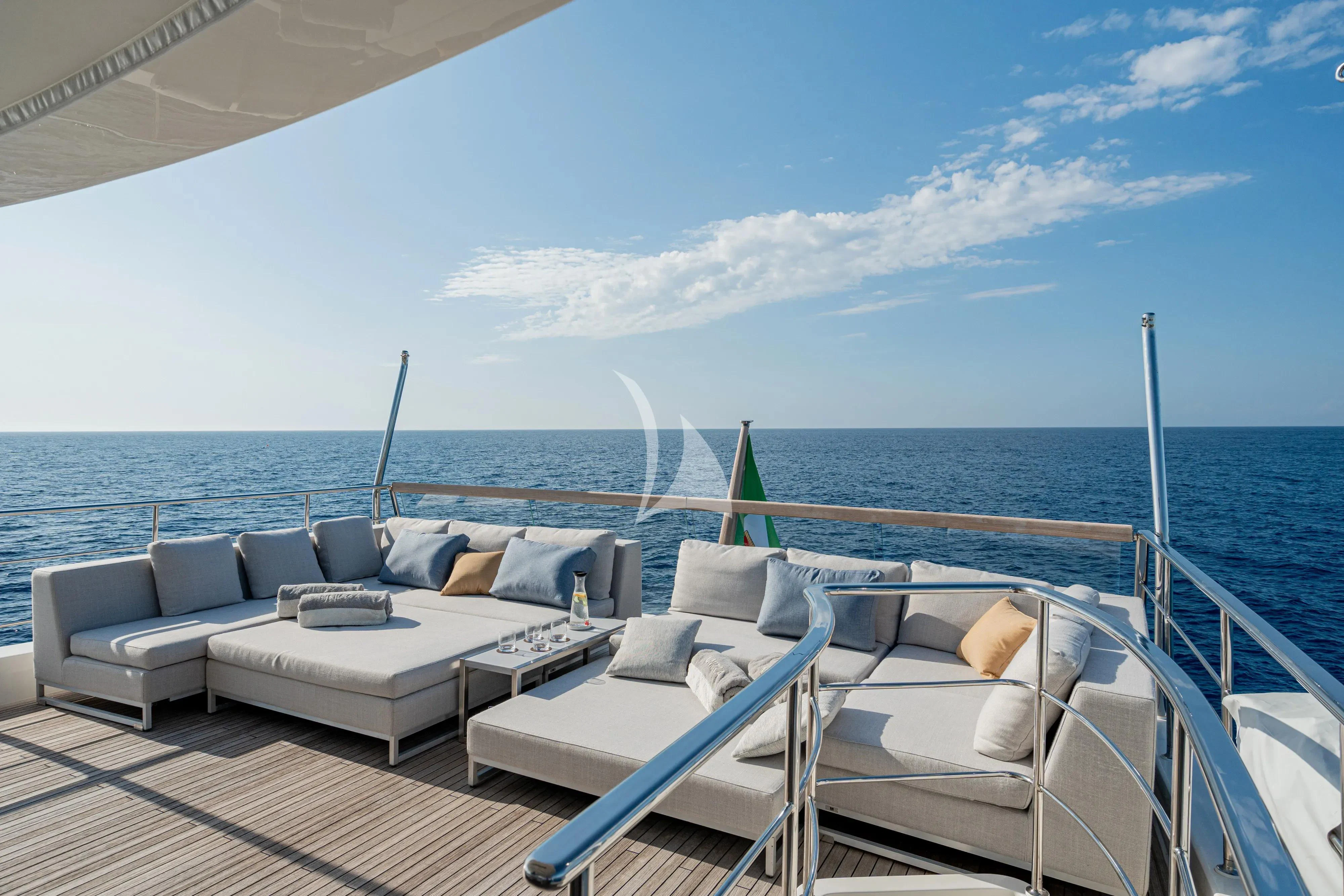 a boat on the water aboard UNICKA Yacht for Sale