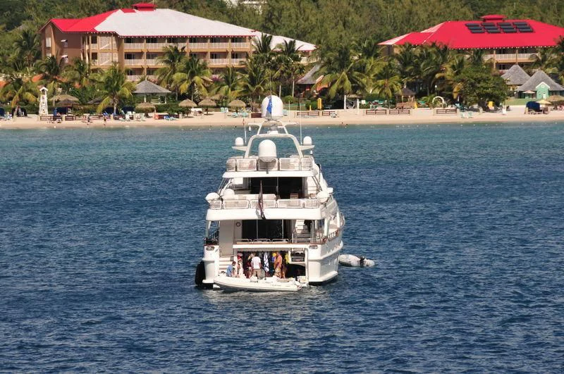 a boat in the water aboard KEIKI KAI Yacht for Sale