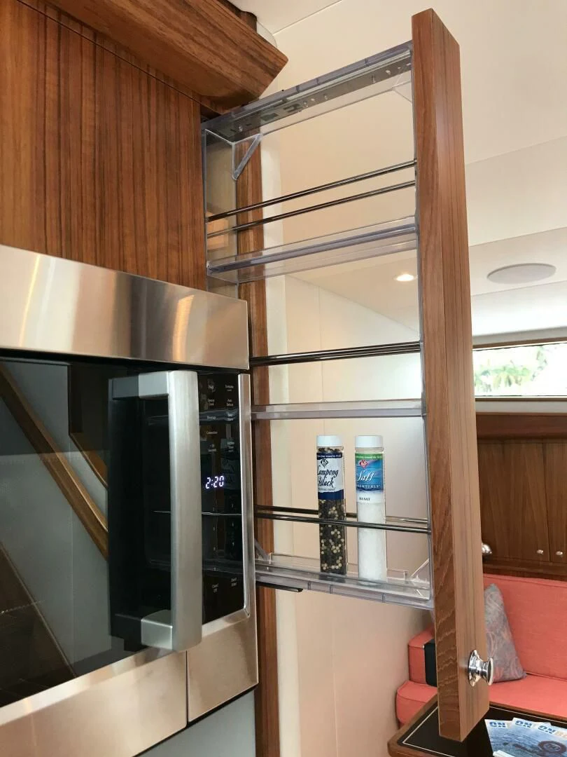 a stainless steel oven in a kitchen aboard PRIVATEER Yacht for Sale