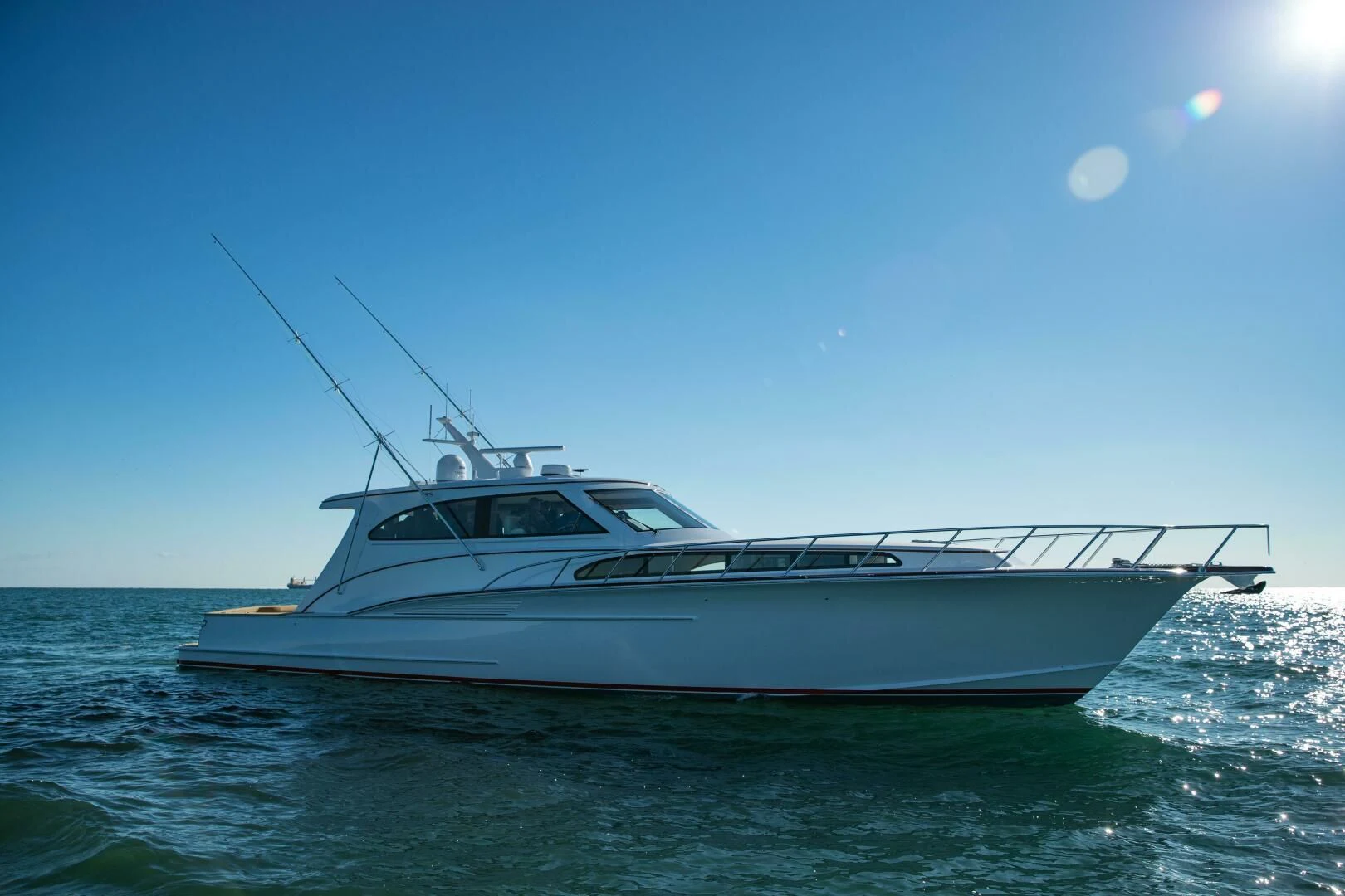 a boat on the water aboard PRIVATEER Yacht for Sale