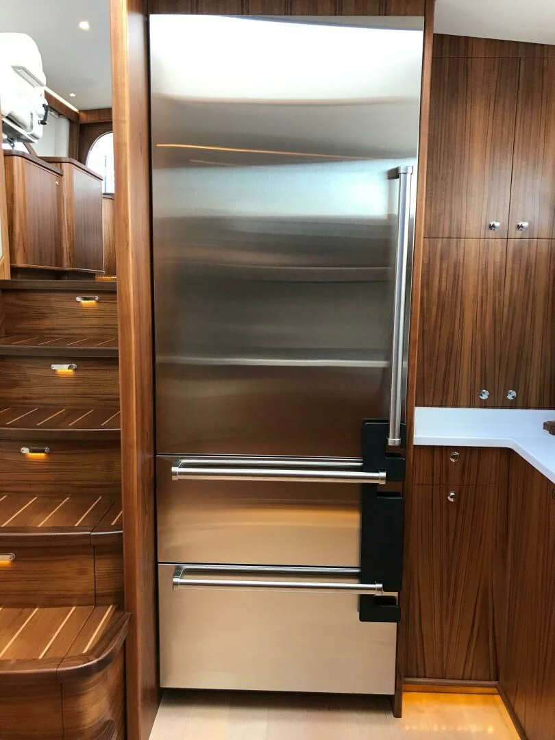 a large metal door aboard PRIVATEER Yacht for Sale