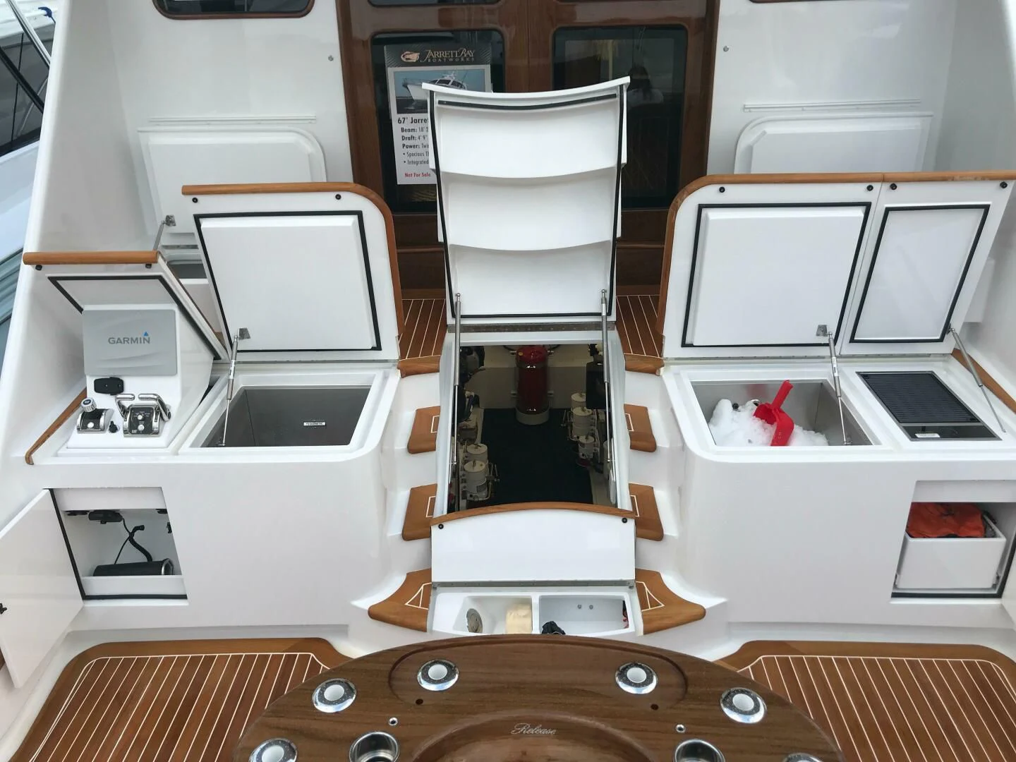a room with several computers aboard PRIVATEER Yacht for Sale