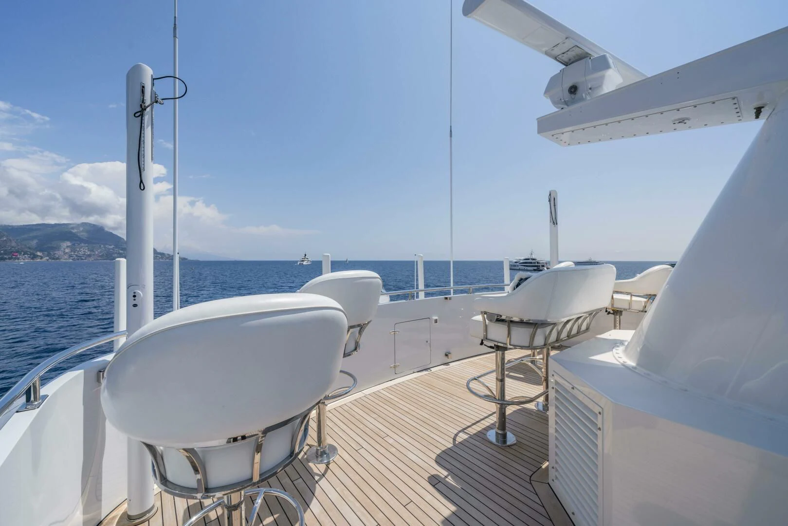 a boat on the water aboard SYNTHESIS 66 Yacht for Sale