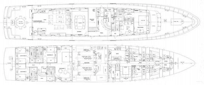 diagram, engineering drawing aboard SYNTHESIS 66 Yacht for Sale