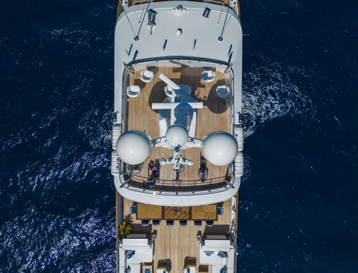 a space shuttle in space aboard SYNTHESIS 66 Yacht for Sale