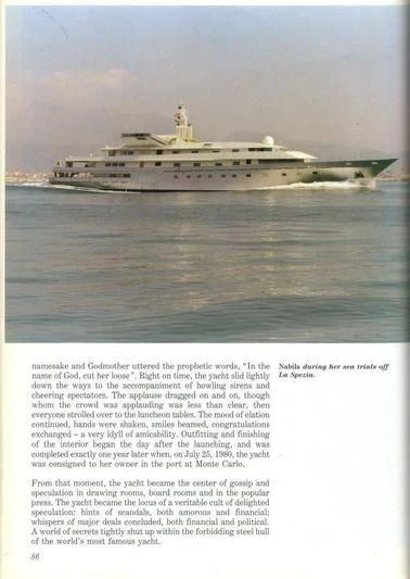 text aboard KINGDOM 5KR Yacht for Sale