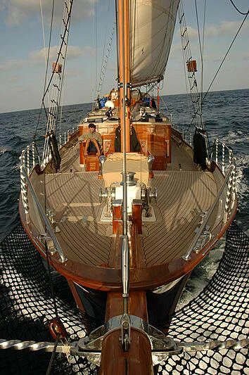 a boat on the water aboard DOLPHIN Yacht for Sale