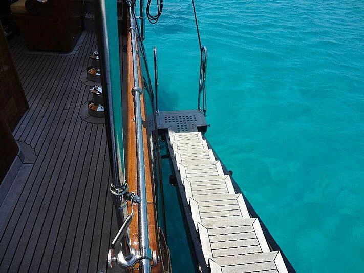 a boat on the water aboard DOLPHIN Yacht for Sale