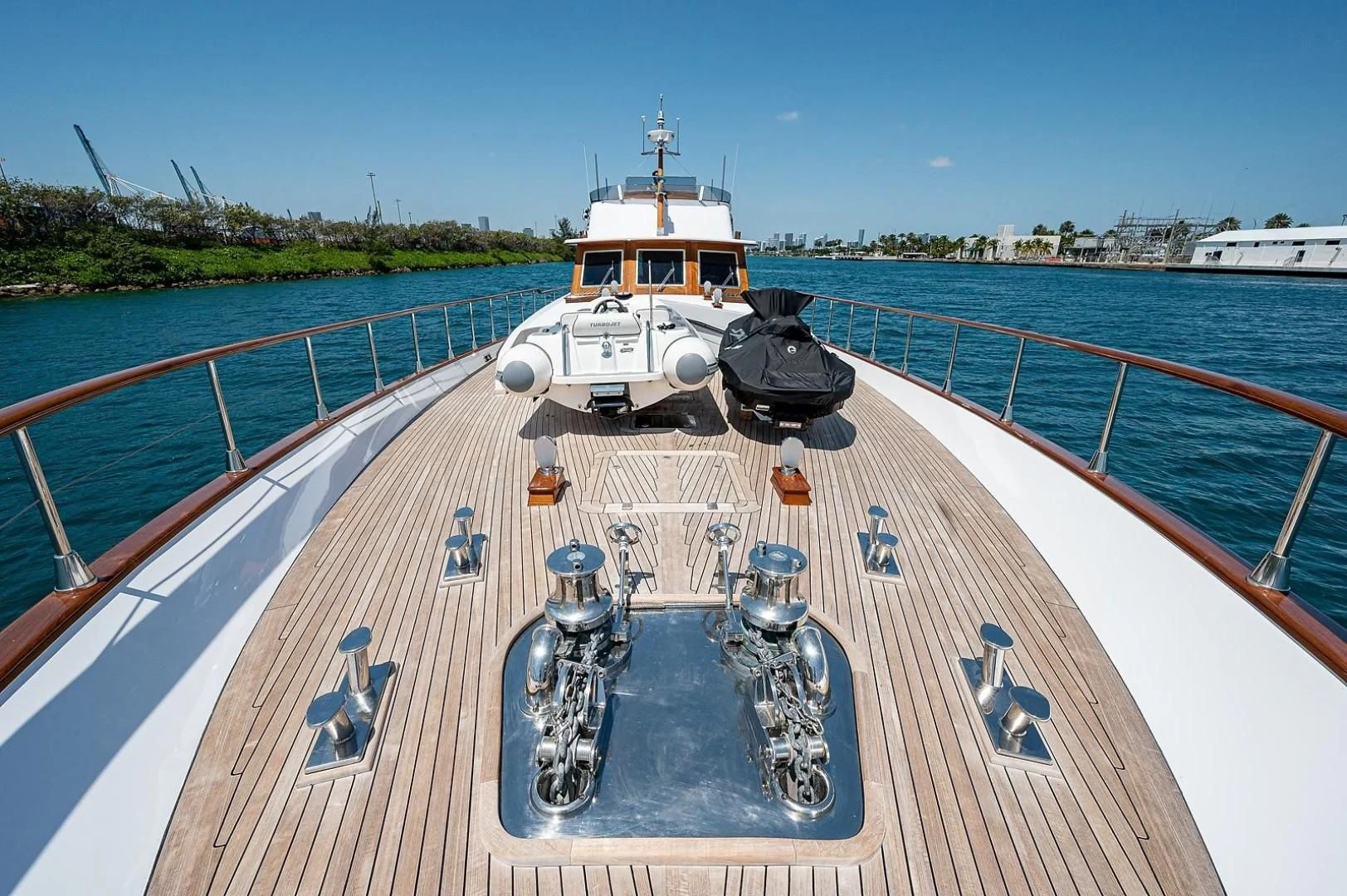a boat on a body of water aboard ATALI Yacht for Sale