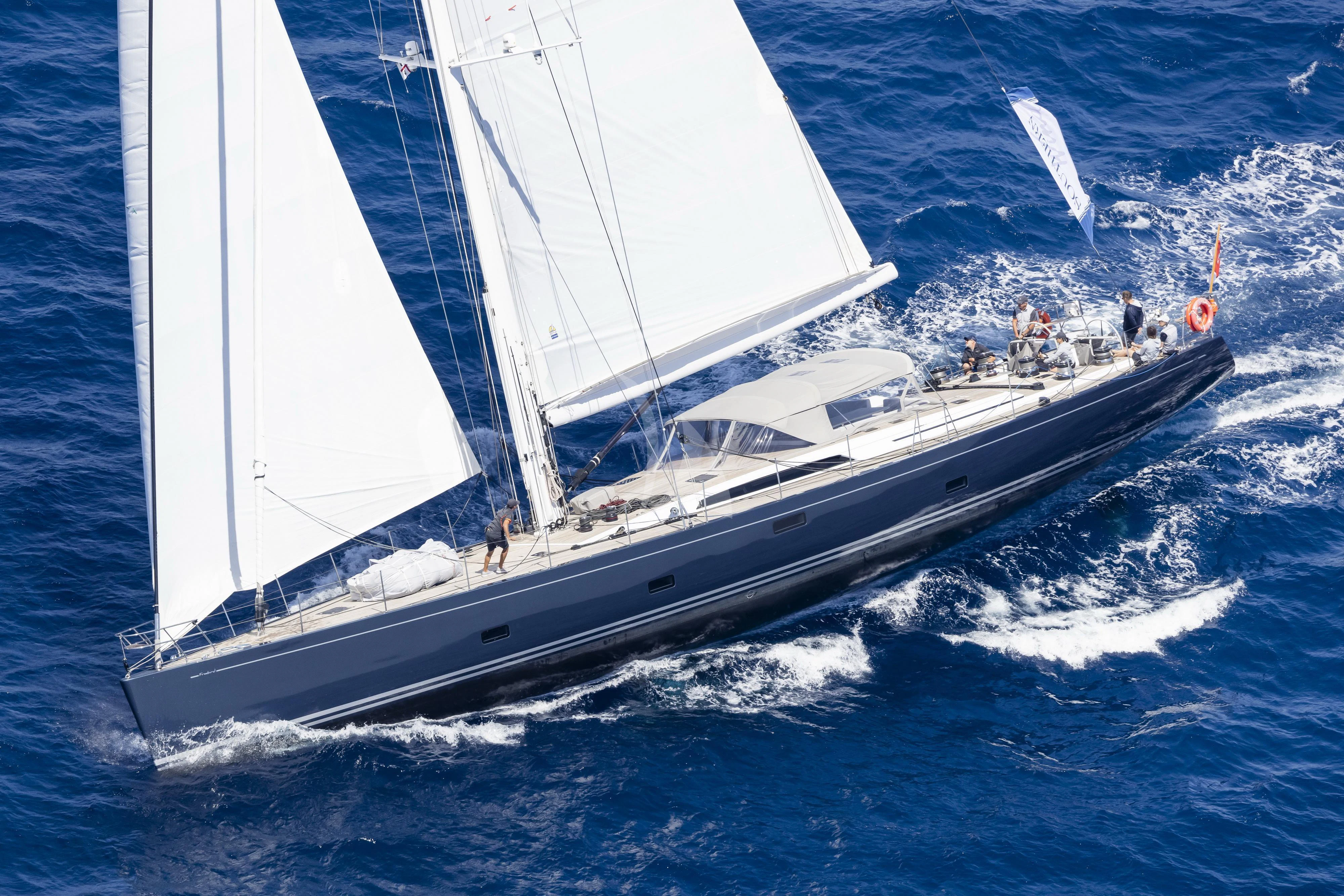 a boat on the water aboard FREEBIRD Yacht for Sale