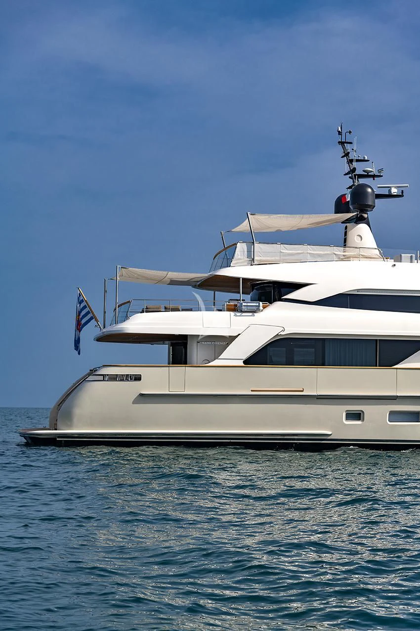 a boat in the water aboard ANYTHING GOES V Yacht for Sale