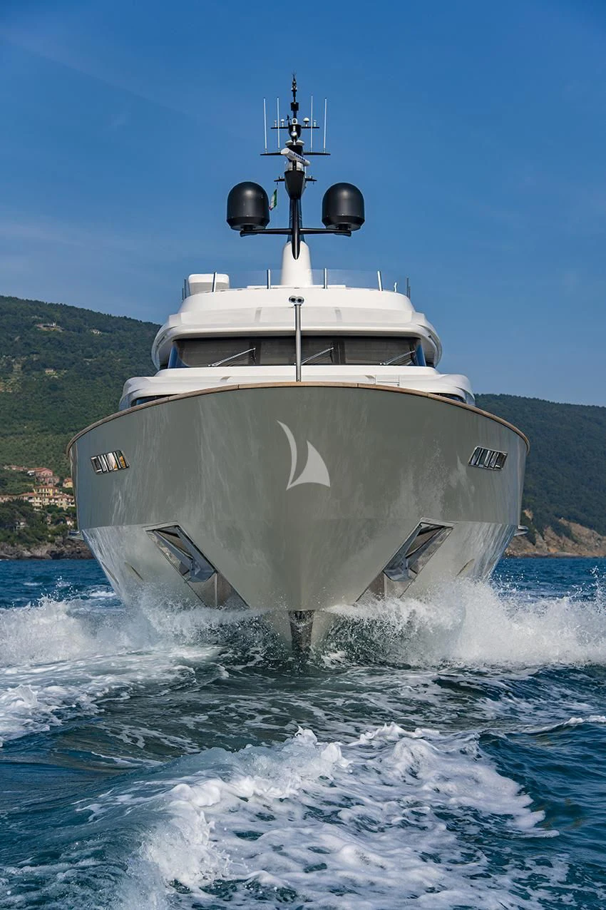 a boat on the water aboard ANYTHING GOES V Yacht for Sale
