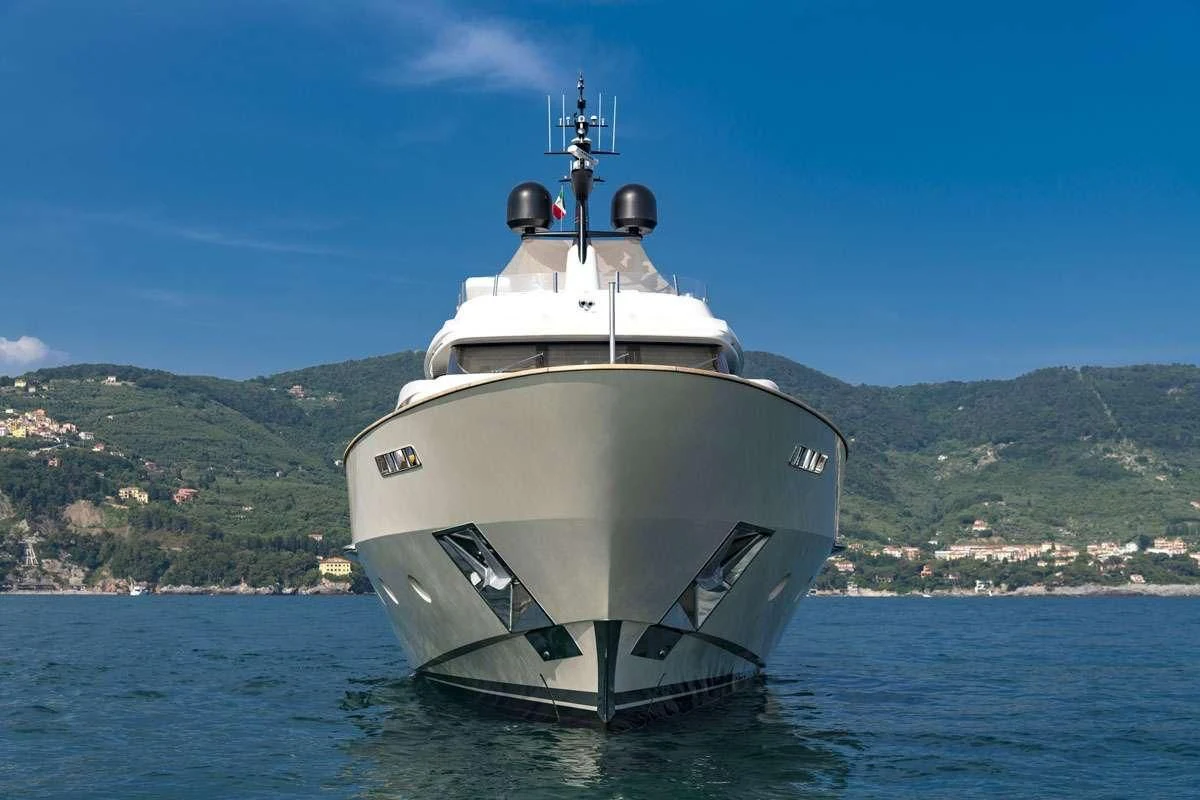 a ship in the water aboard ANYTHING GOES V Yacht for Sale