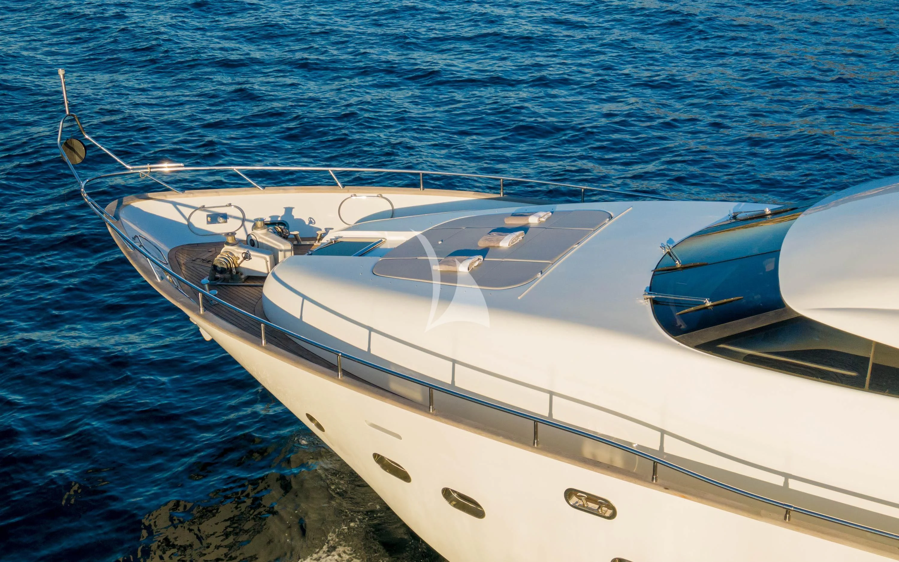 a boat on the water aboard GEMINI 3 Yacht for Charter