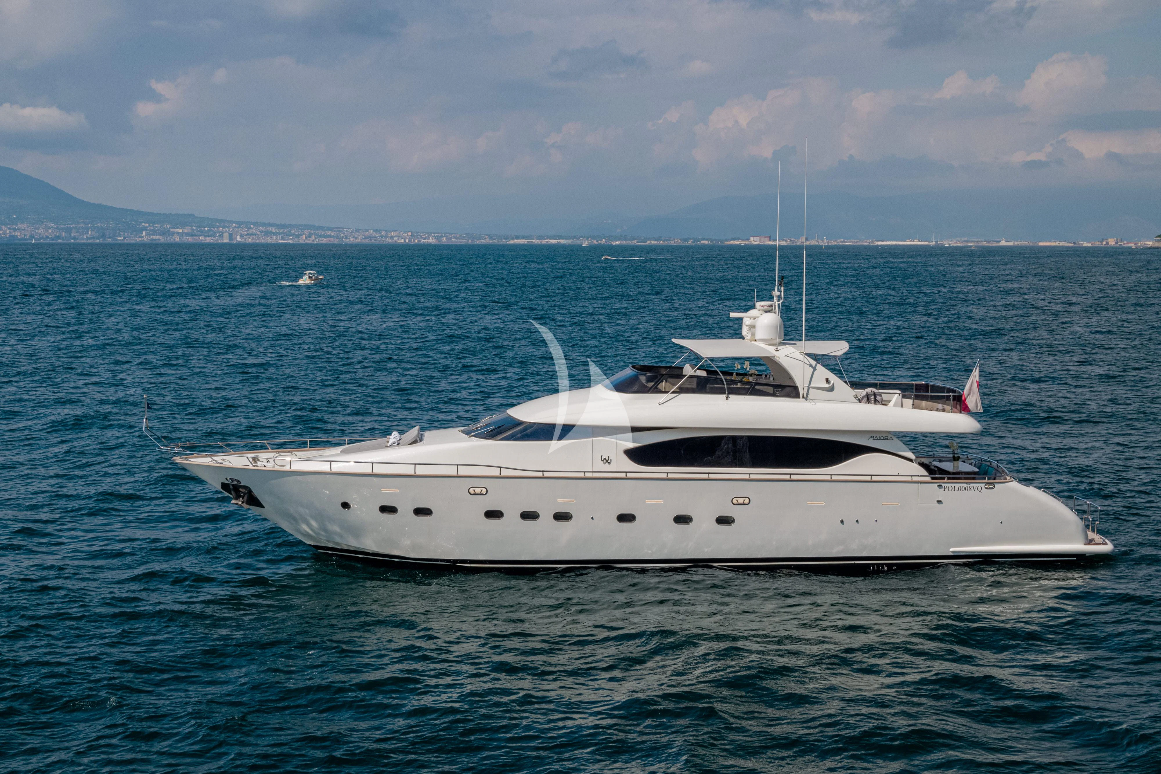 a white yacht in the water aboard GEMINI 3 Yacht for Charter