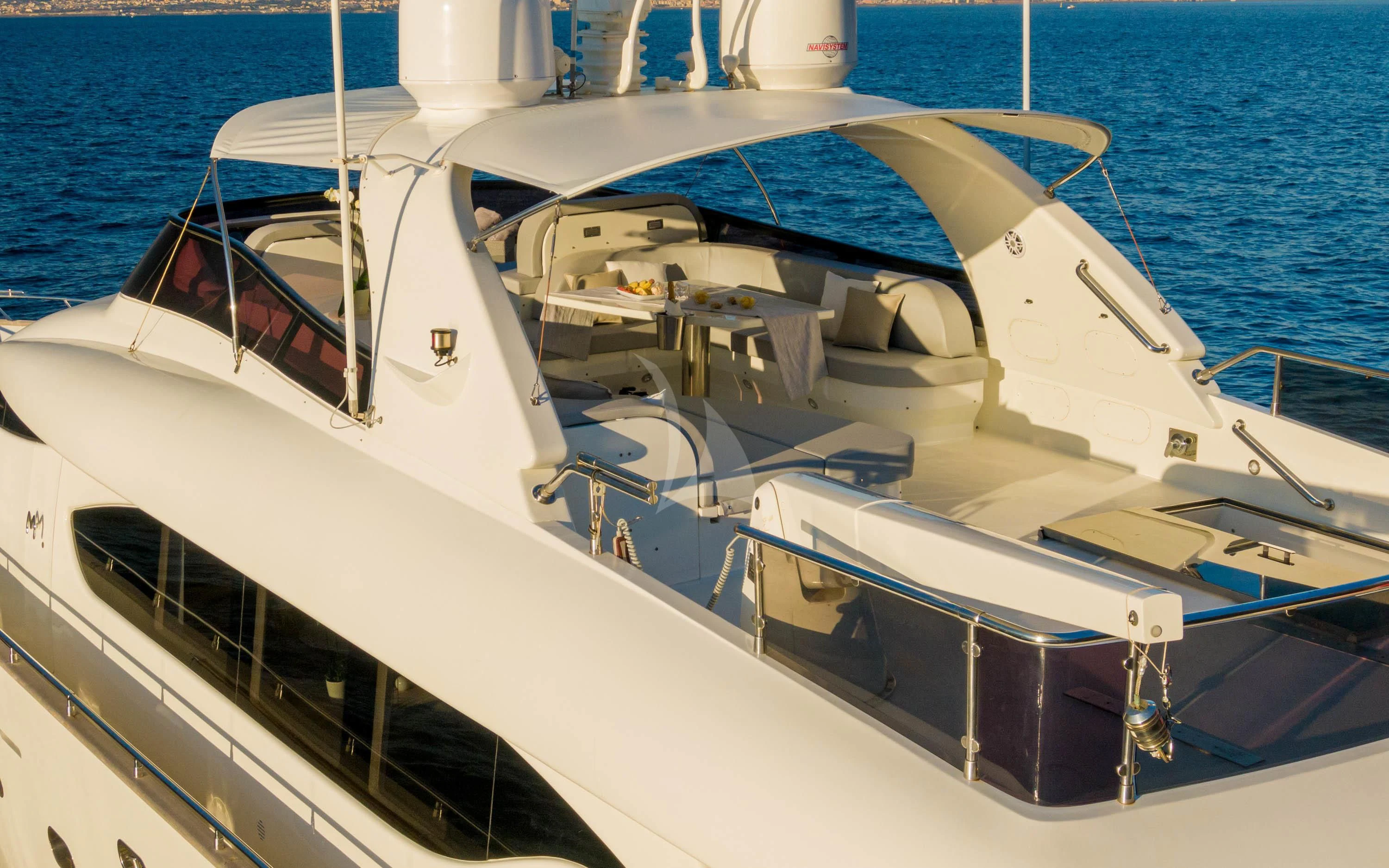 a boat on the water aboard GEMINI 3 Yacht for Charter