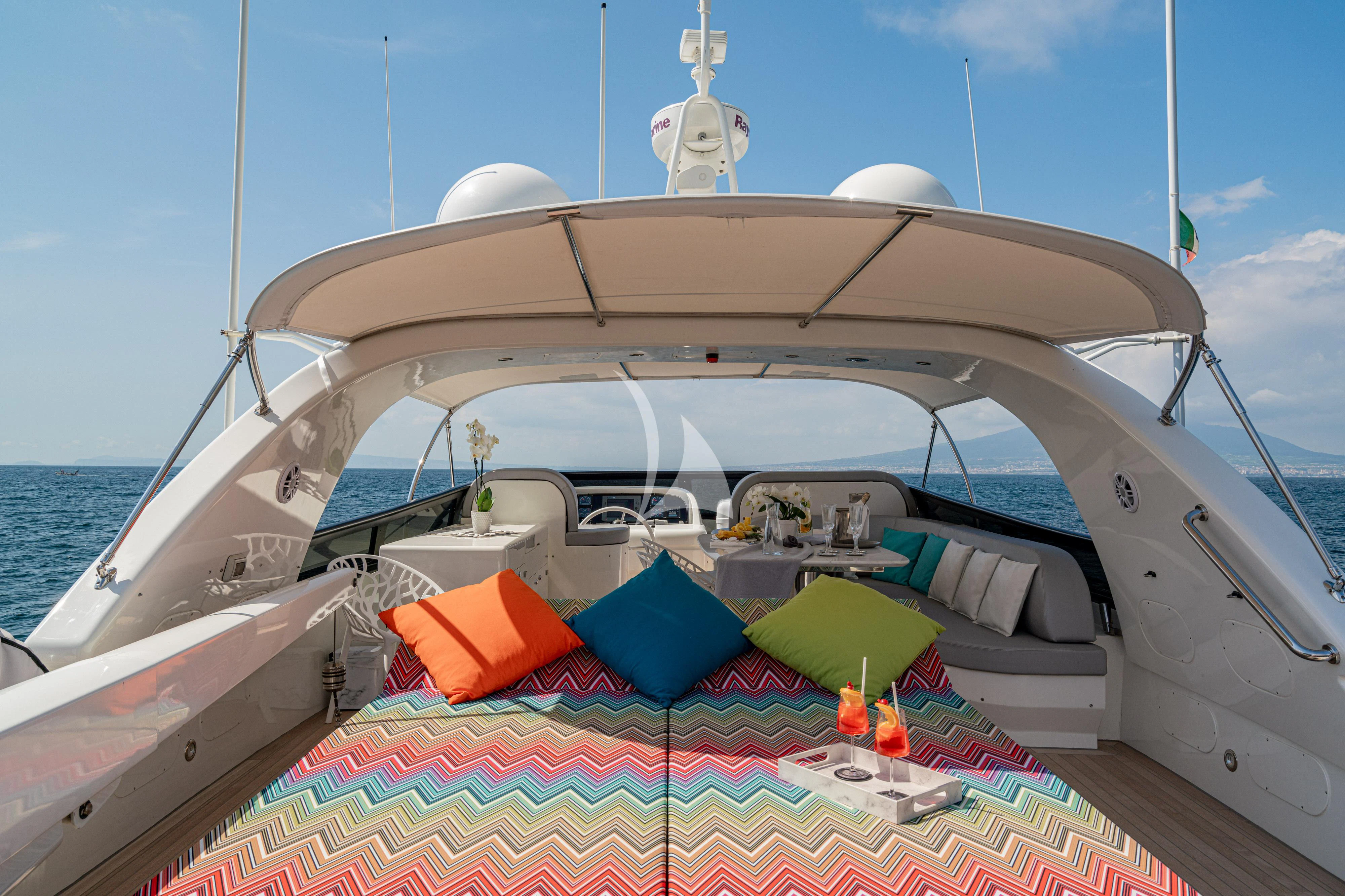 a boat on the water aboard GEMINI 3 Yacht for Charter