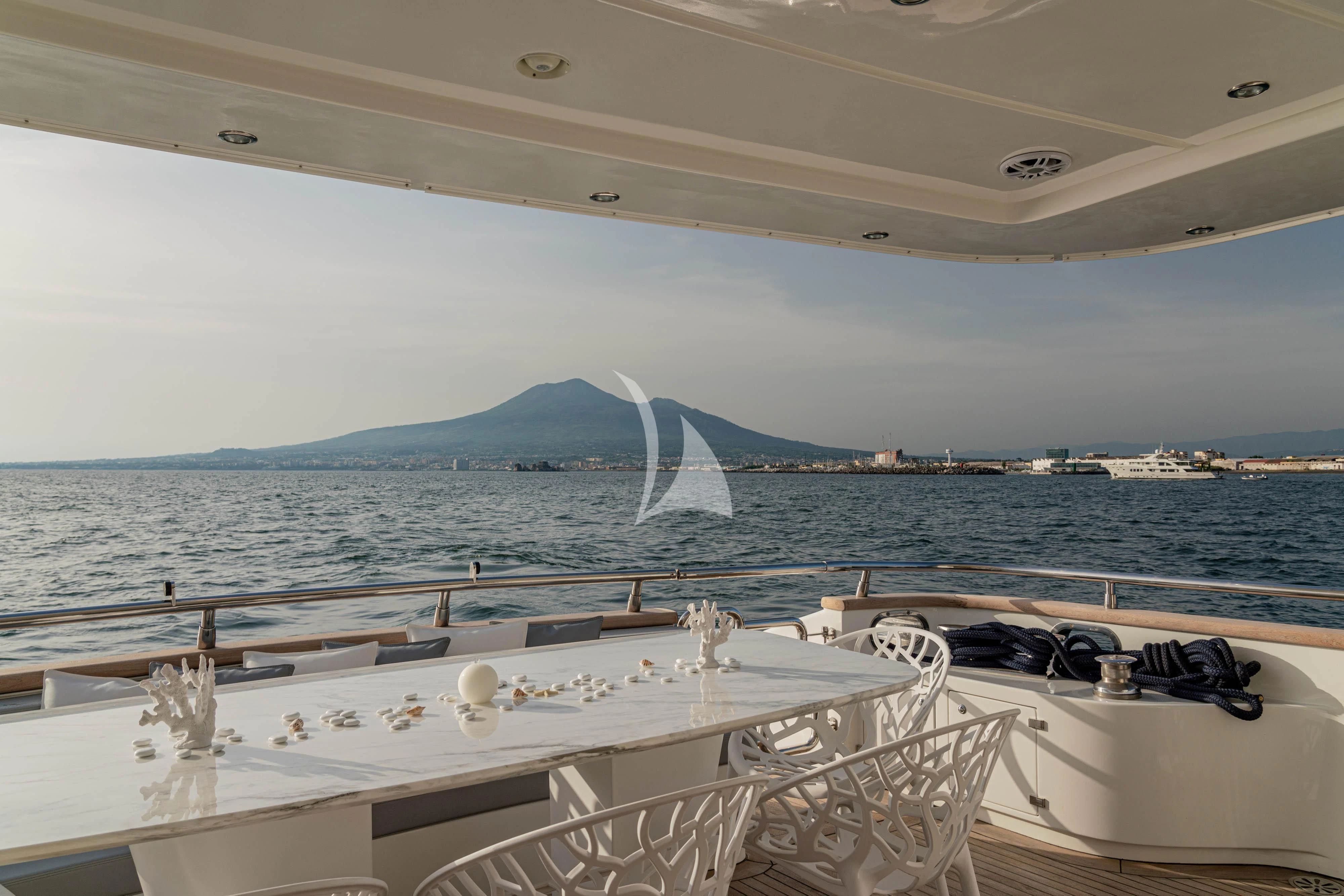 a boat on the water aboard GEMINI 3 Yacht for Charter