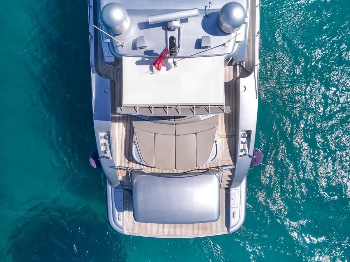 a space ship in the water aboard HUNTING STAR Yacht for Sale