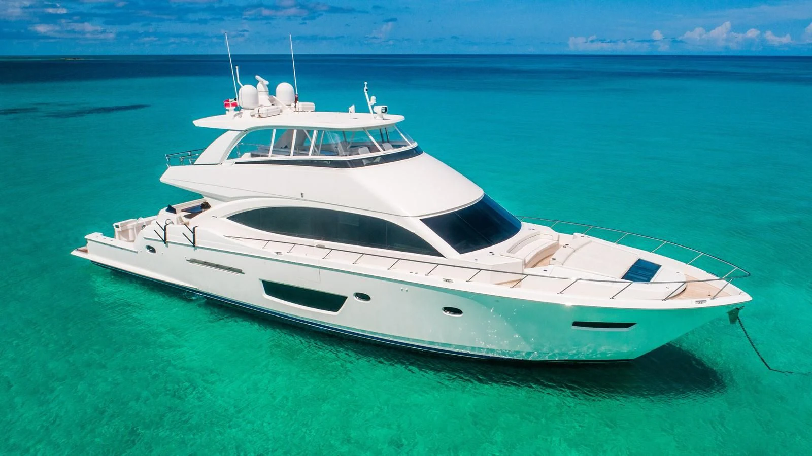 a white yacht in the water aboard MARYBELLE Yacht for Sale
